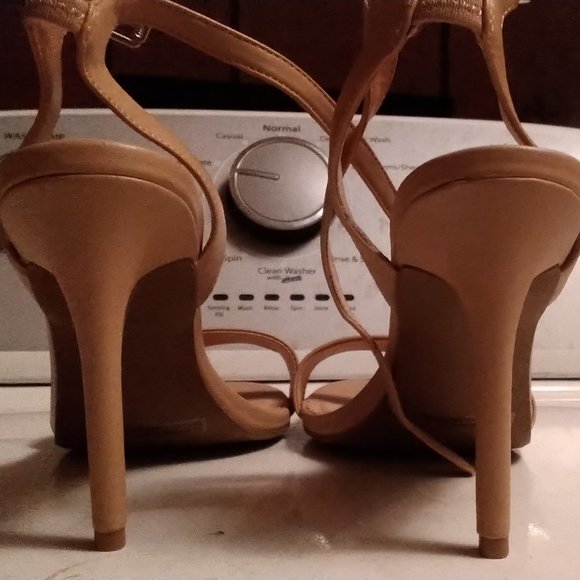 Abound Tan Open Toe Ankle Strap High Heels Size 13m - Picture 3 of 6